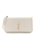 Smooth Calfskin Monogram Phone Holder Crossbody Crema Soft