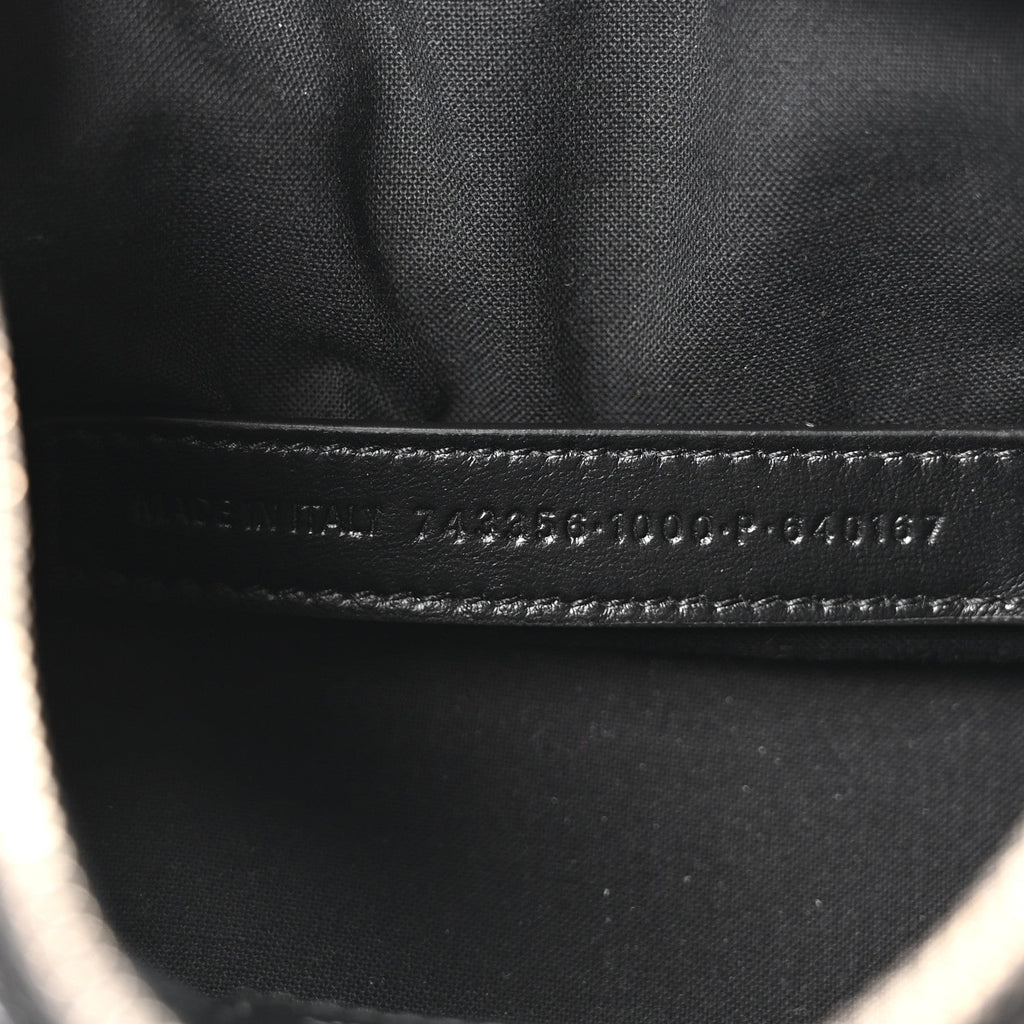 Agneau Arena Mini Le Cagole Duffle Crossbody Bag Black