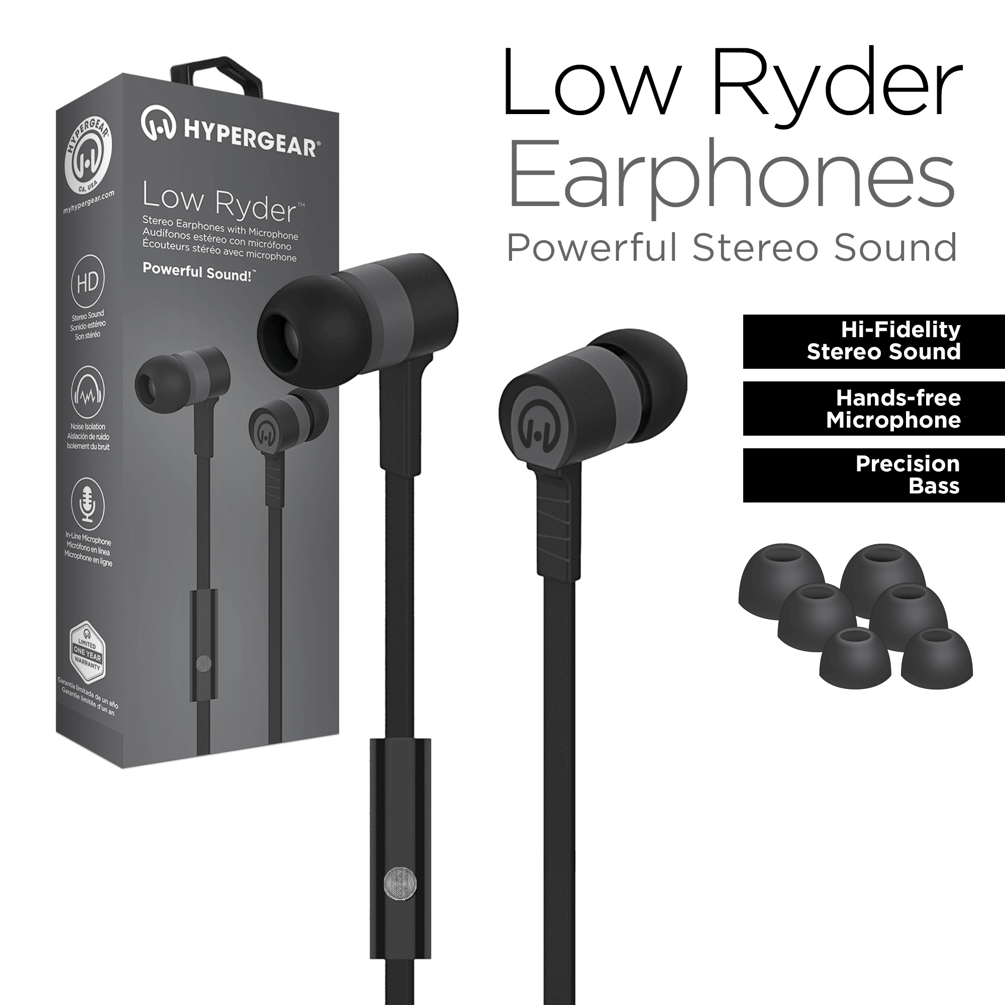 Low Ryder Earphones w/Mic 3.5mm