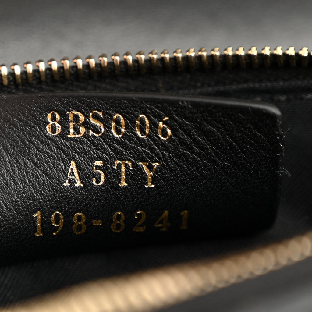 Vitello Cruise F is Fendi Bi-Color FF 1974 Embossed Medium Envelope Wallet On Chain Black Maya