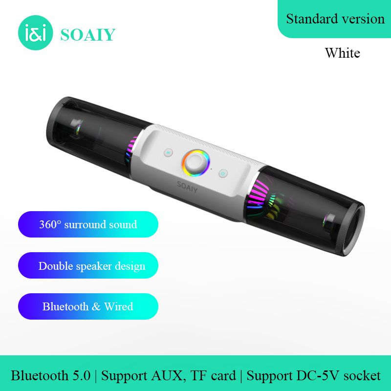 3D Surround Soundbar Computer Speaker Wired LouldSpeakers Subwoofer music center larger power Sound bar for Laptop PC Theater TV - Charging Version