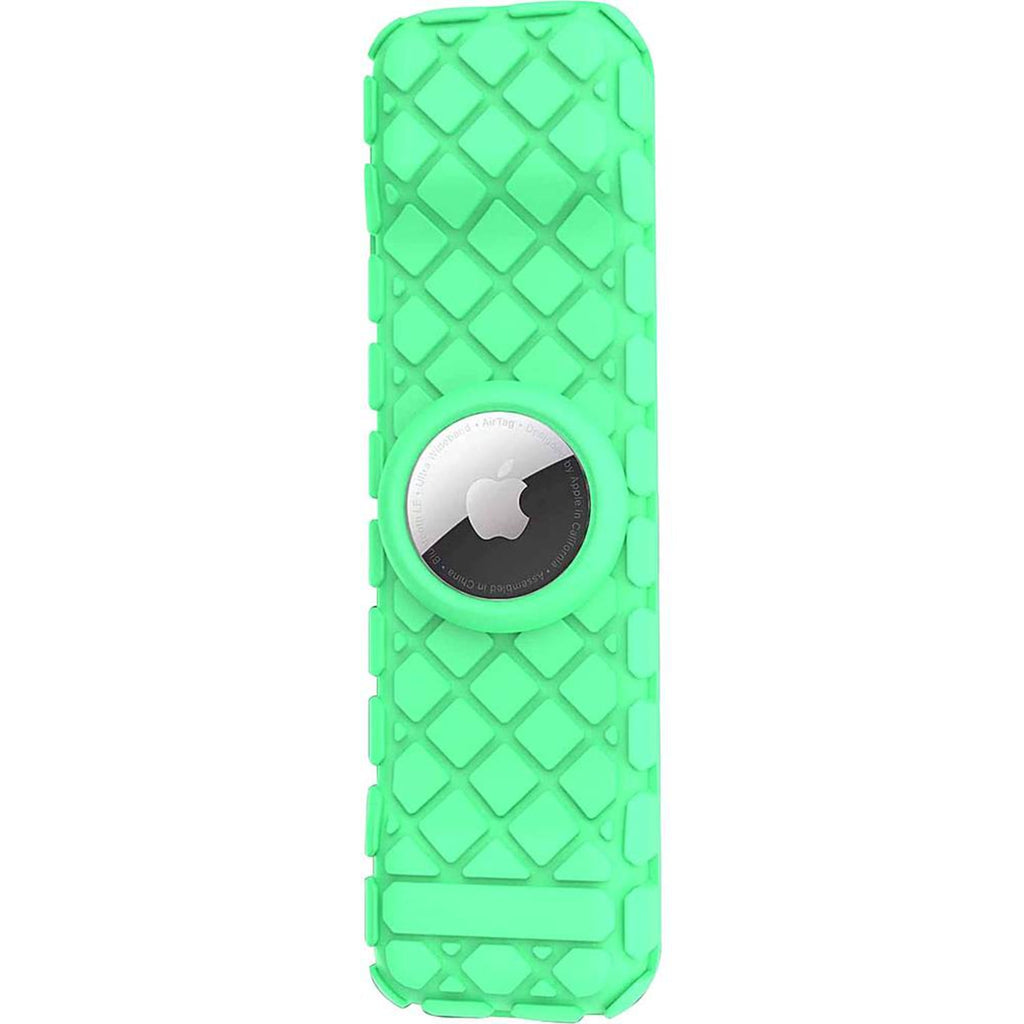 SAHARA- Apple TV 4K Remote Silicone Case for Apple AirTag - Green Glow