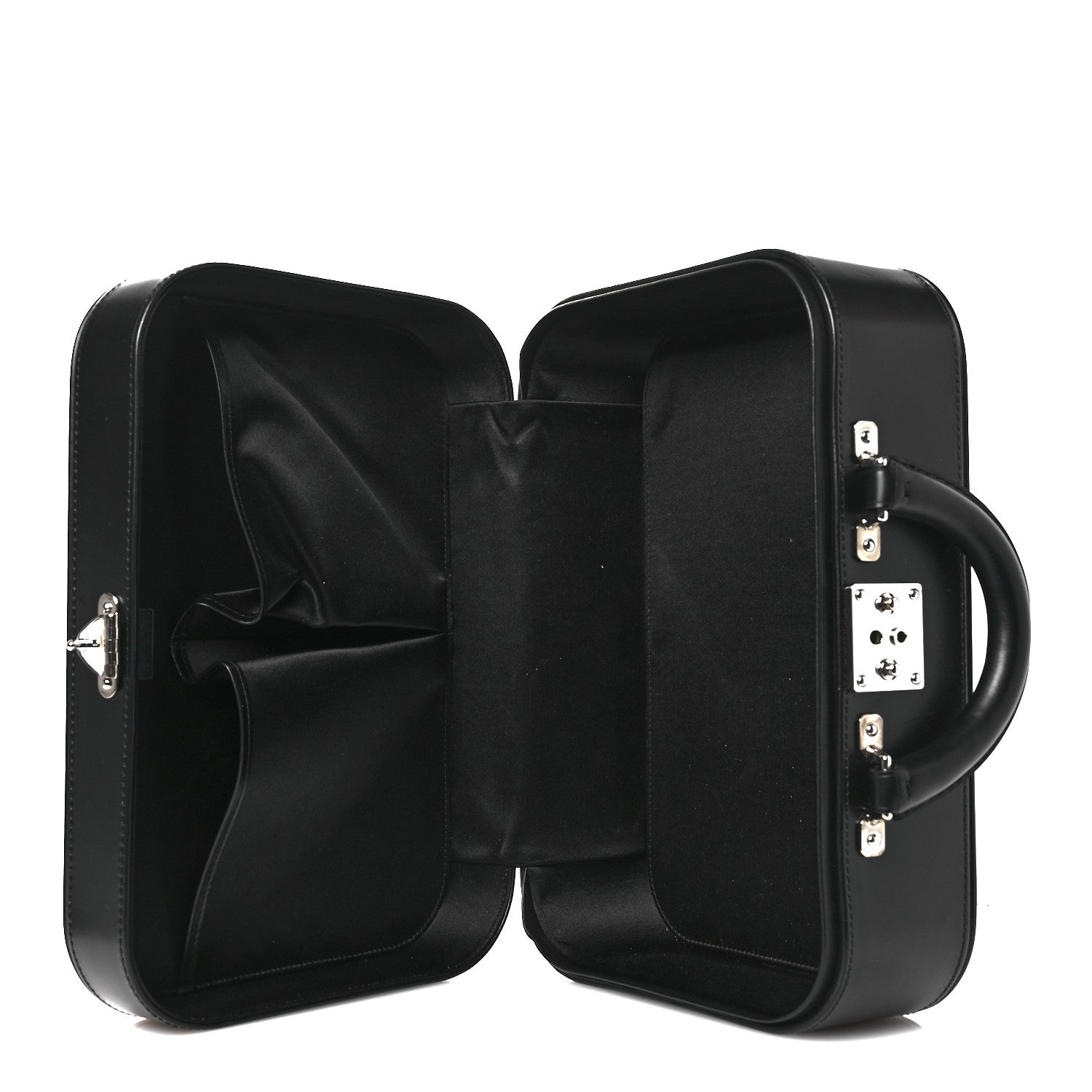 Monogram Glace Valisette MM Black