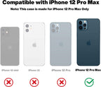 Entronix Case Compatible with iPhone 12 Pro Max - [Flexible] TPU Clear