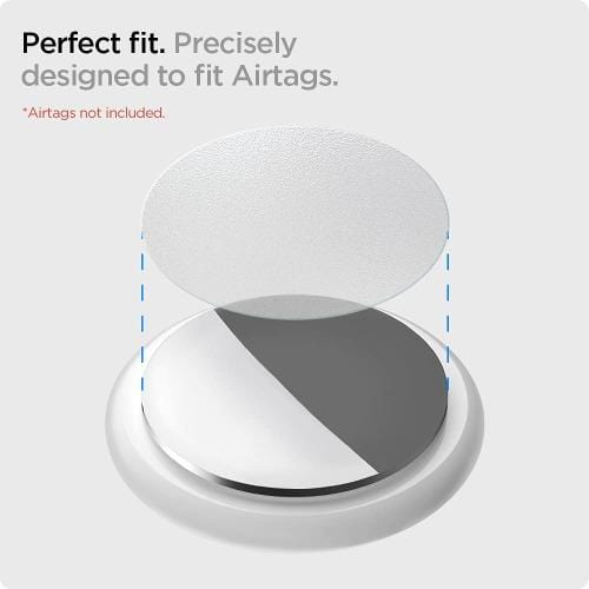 SAHARA - Flexon Film Protector for Apple AirTag (4-Pack) - Clear