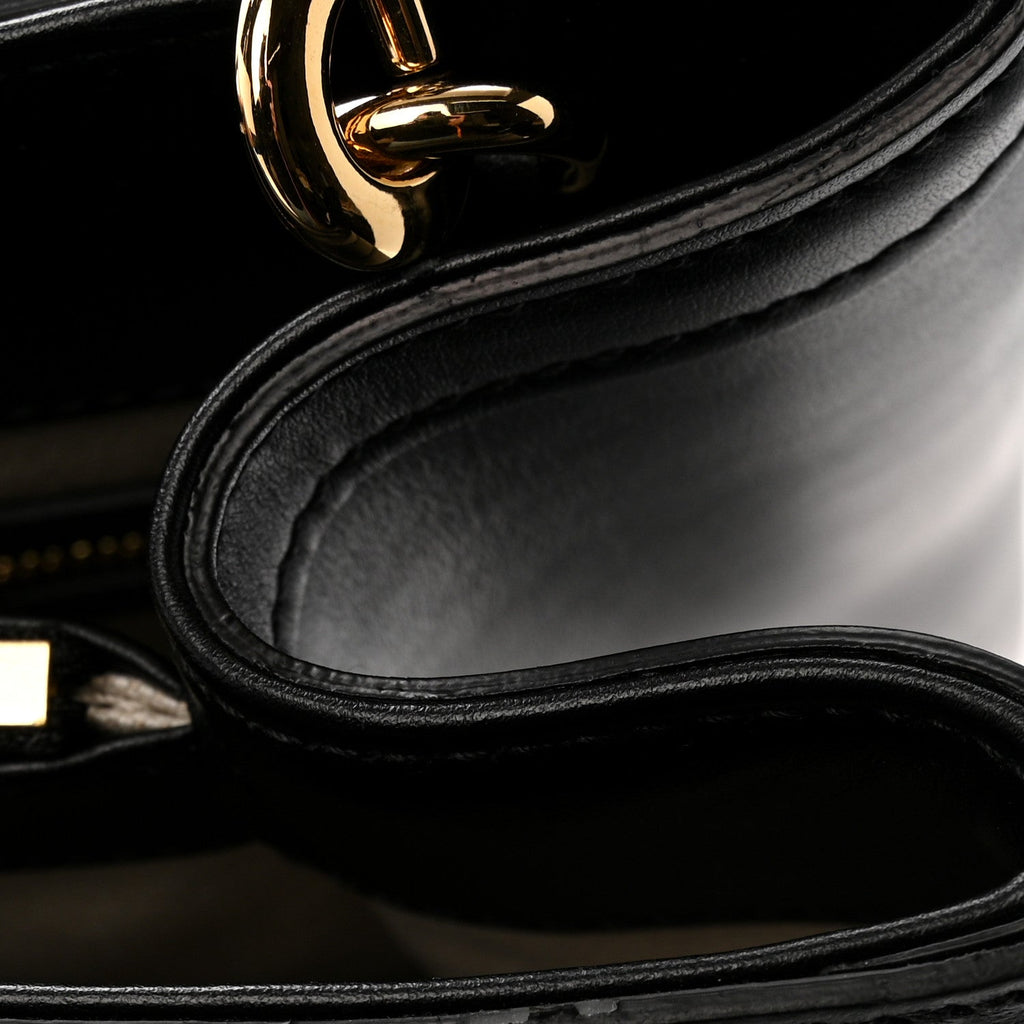 Calfskin GG Matelasse Tote Bag Black