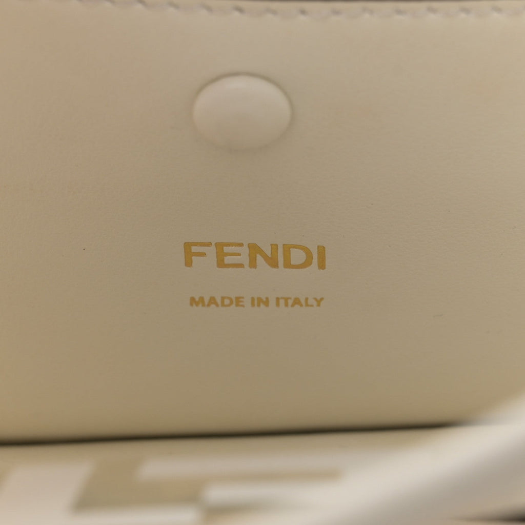 TPU FF Vitello Century F is Fendi Small Kan I Shoulder Bag White