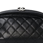 Caviar Quilted Timeless Clutch Black