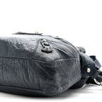Agneau Giant 12 Silver Hardware Town Bleu Obscur