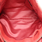 Glazed Calfskin Large On The Road Tote Pink