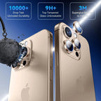 Entronix Camera Lens Protector Compatible with iPhone 16 Pro/16 Pro Max - Luxury Metal