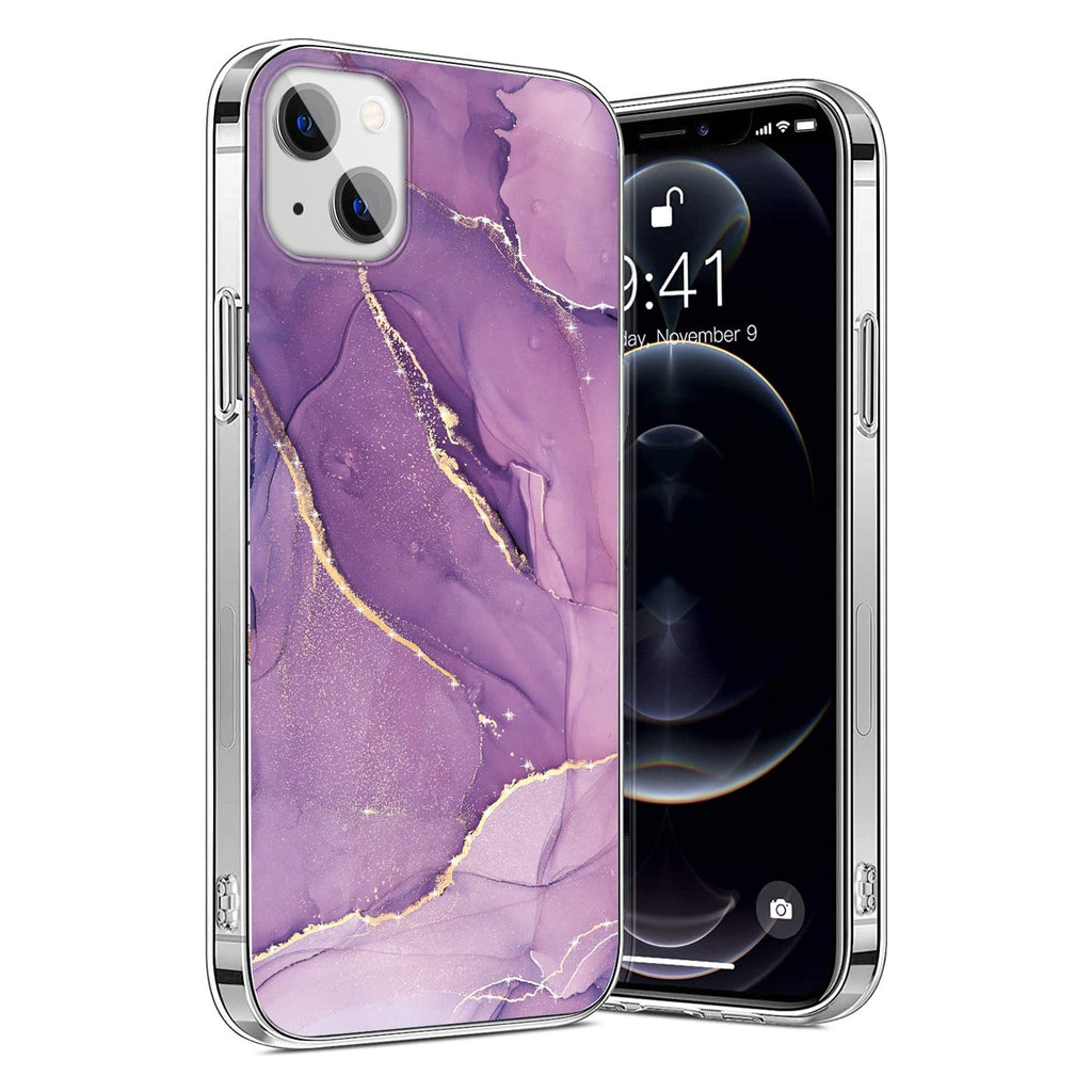 SAHARA - Inspire Series Purple Marble Case - iPhone 13 & iPhone 14