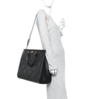 Calfskin GG Matelasse Tote Bag Black