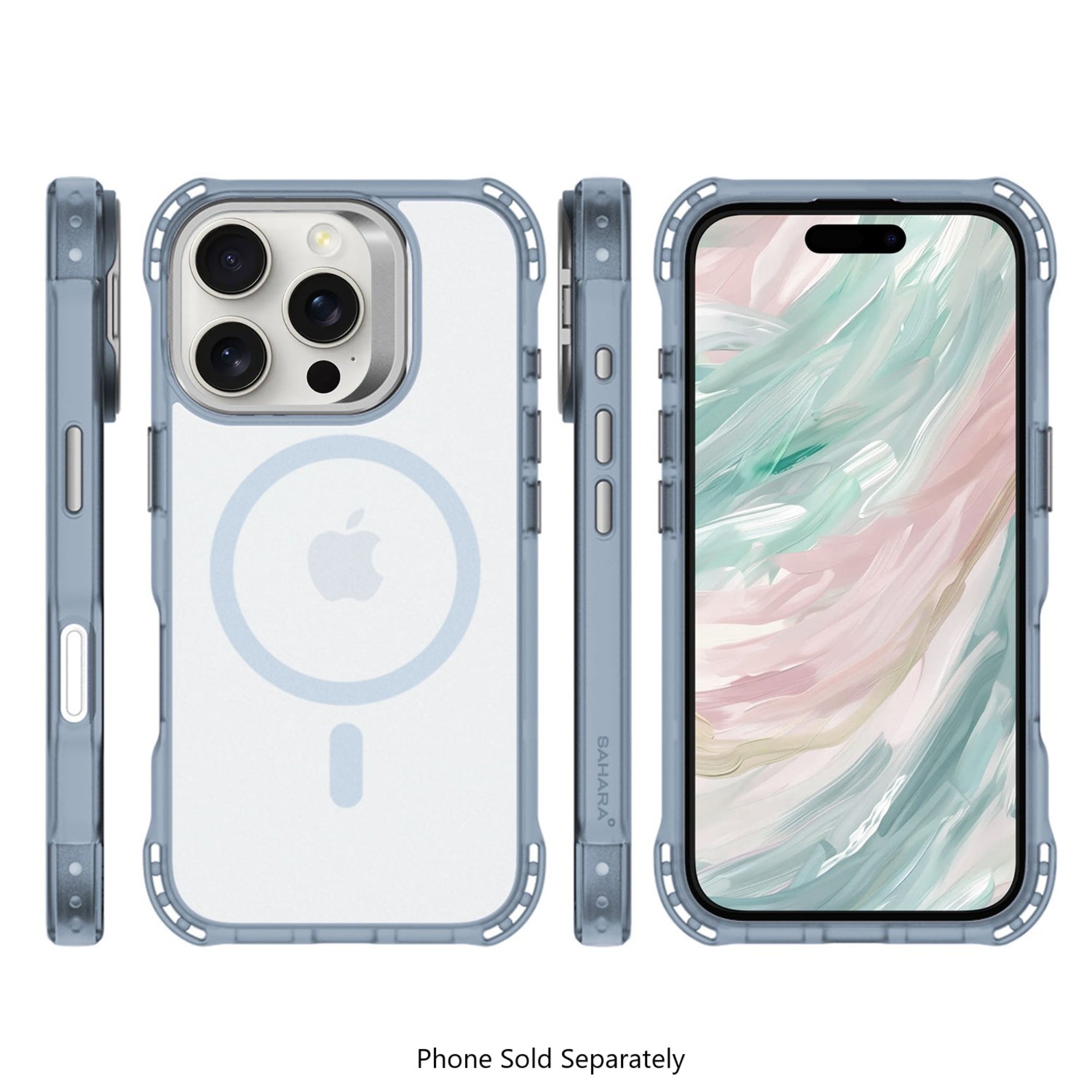 SAHARA - Venture Series Clear Rebound Case with Kickstand - Apple iPhone 16 Pro Max