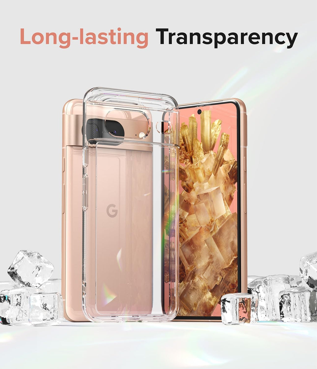 Entronix Case Compatible with Pixel 8 Pro - [Hard Back] Clear Cover