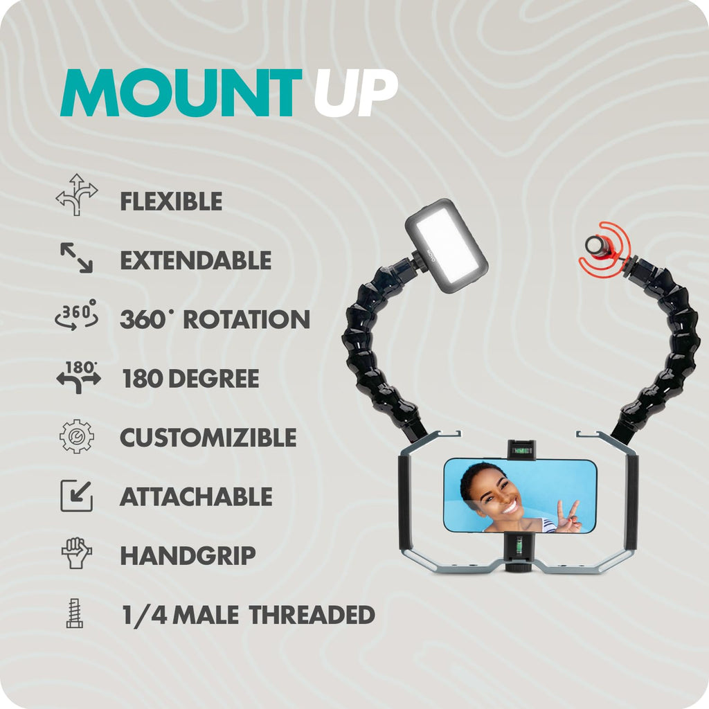 Movo UWA-8 Articulating Camera Rig Extension Mount