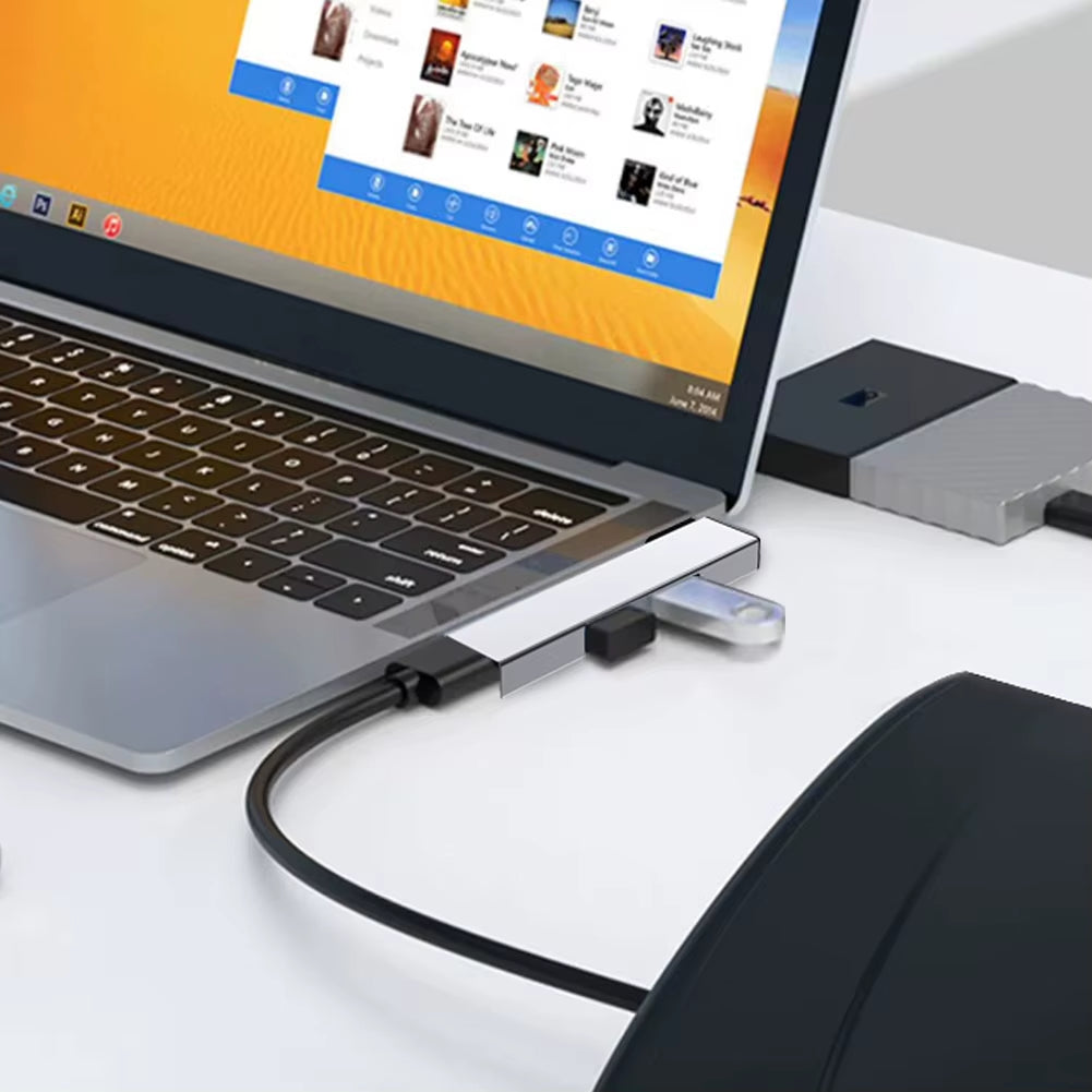 3-in-1 USB Docking Station with OTG, USB 3.0 Hub, 3 USB Ports, 5.0Gbps Data Transfer Speed for PC and Laptop
