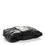 Lambskin Quilted Mini Bow Bag Black