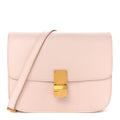Liege Calfskin Medium Classic Box Flap Bag Pale Pink