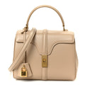 Satinated Calfskin Small 16 Top Handle Bag Nude