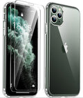 Entronix Bundle Compatible with iPhone 11 Pro - [Hard] Clear Case & 2 Clear Screen Protectors