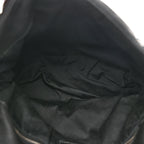 Lambskin Quilted Medium Loulou Puffer Monogram Chain Satchel Black