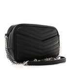 Grain De Poudre Matelasse Monogram Mini Lou Camera Bag Black