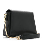 Dollar Calfskin Interlocking G Crossbody Bag Black
