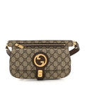 GG Supreme Monogram Textured Dollar Calfskin Blondie Belt Bag Beige Ebony New Acero