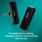 Movo Wireless Mini 2.4GHz Wireless Lav Microphone