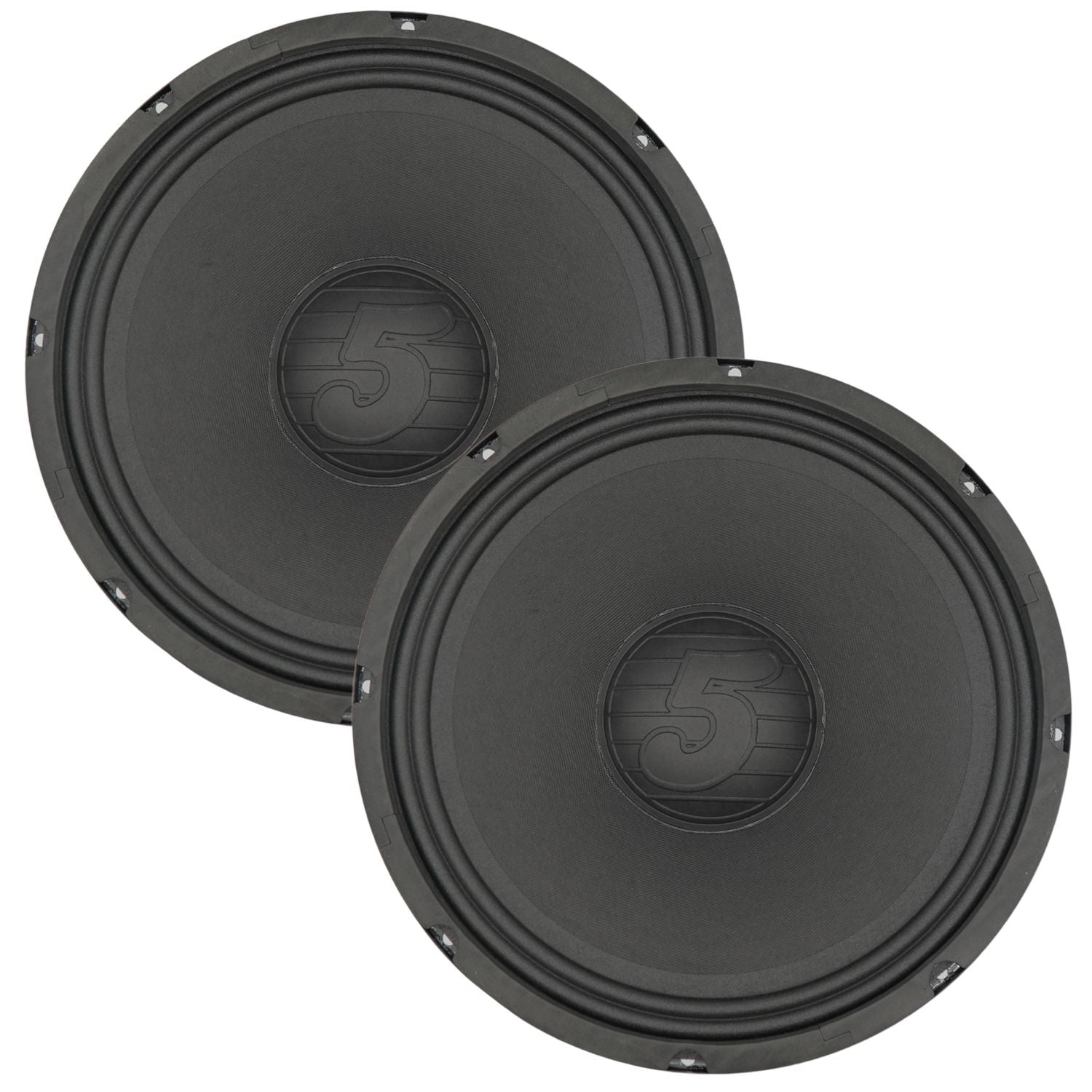 12 Inch Car Audio Speaker Pair 200W 4 Ohm Loud Clear Sound Replacement Component Driver - 2Pcs