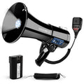 Megaphone 50W Bluetooth Rechargeable Portable Bullhorn 1100 Yards w Siren