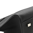 Grained Calfskin Soft Margaux 10 Bag Black