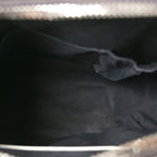 Textured Patent Calfskin Small Tri-Color Antigona Black White Brown
