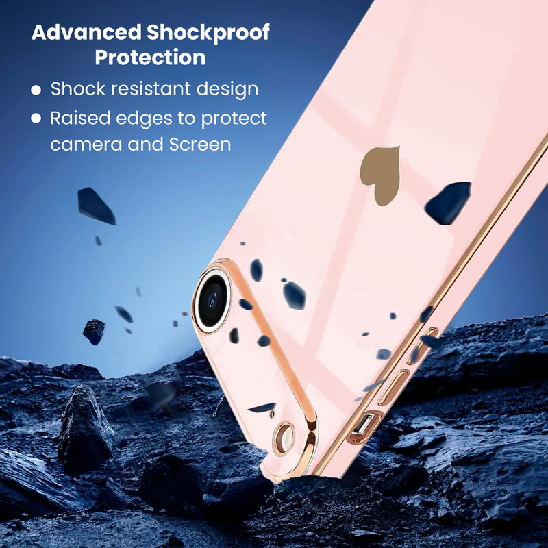 Entronix Case Compatible with iPhone 17 Air - [Flexible] Luxury Glossy Heart