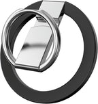 Entronix Magnetic Phone Grip – 360° Rotating Ring Holder Kickstand, Magnetic Grip Accessory Compatible with Magnetic Cases