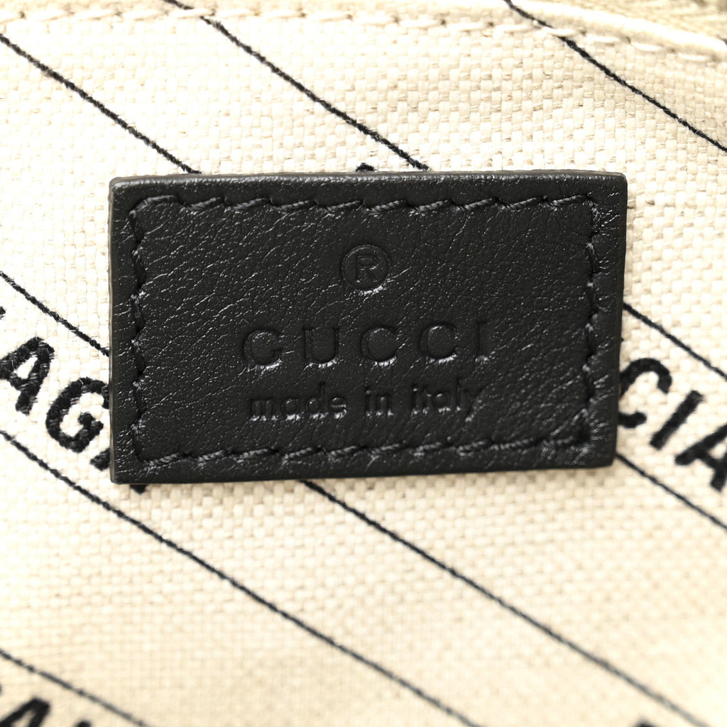 X GUCCI GG Supreme Monogram Neo Classic Silver Hardware City Beige Ebony