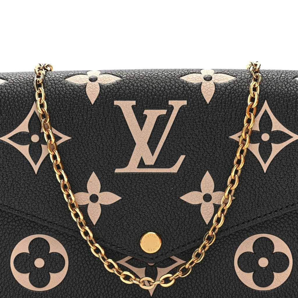 Empreinte Monogram Giant Felicie Pochette Black Beige