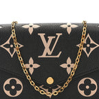 Empreinte Monogram Giant Felicie Pochette Black Beige