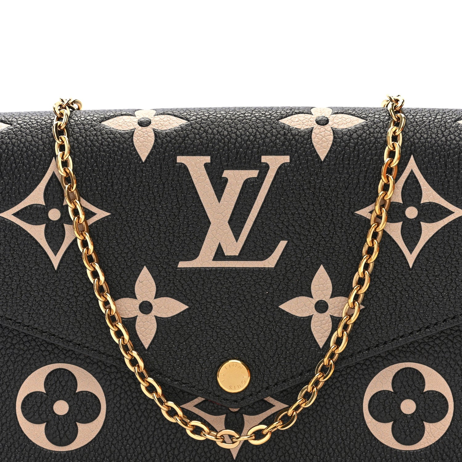 Empreinte Monogram Giant Felicie Pochette Black Beige