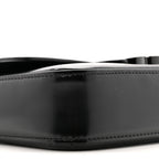 Shiny Calfskin Triomphe Chain Bag Black