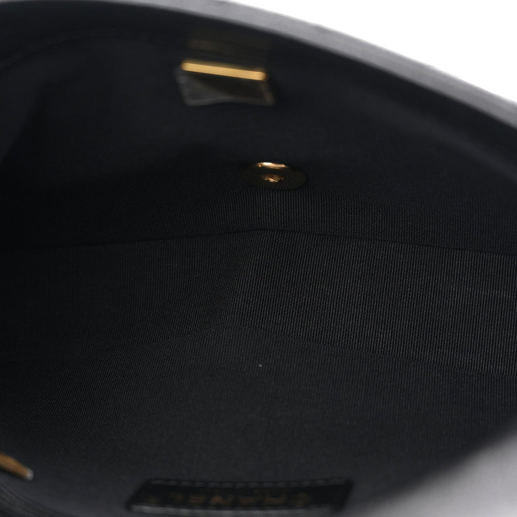 Caviar Quilted Mini CC You Flap Black