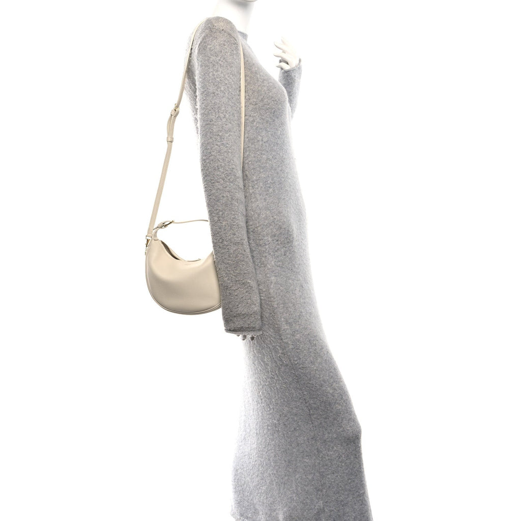 Supple Grained Calfskin Teen Lulu Shoulder Bag Rice
