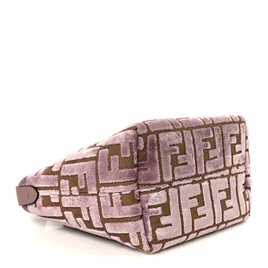 Velvet Jacquard FF Mini Roll Tote Dusty Mauve
