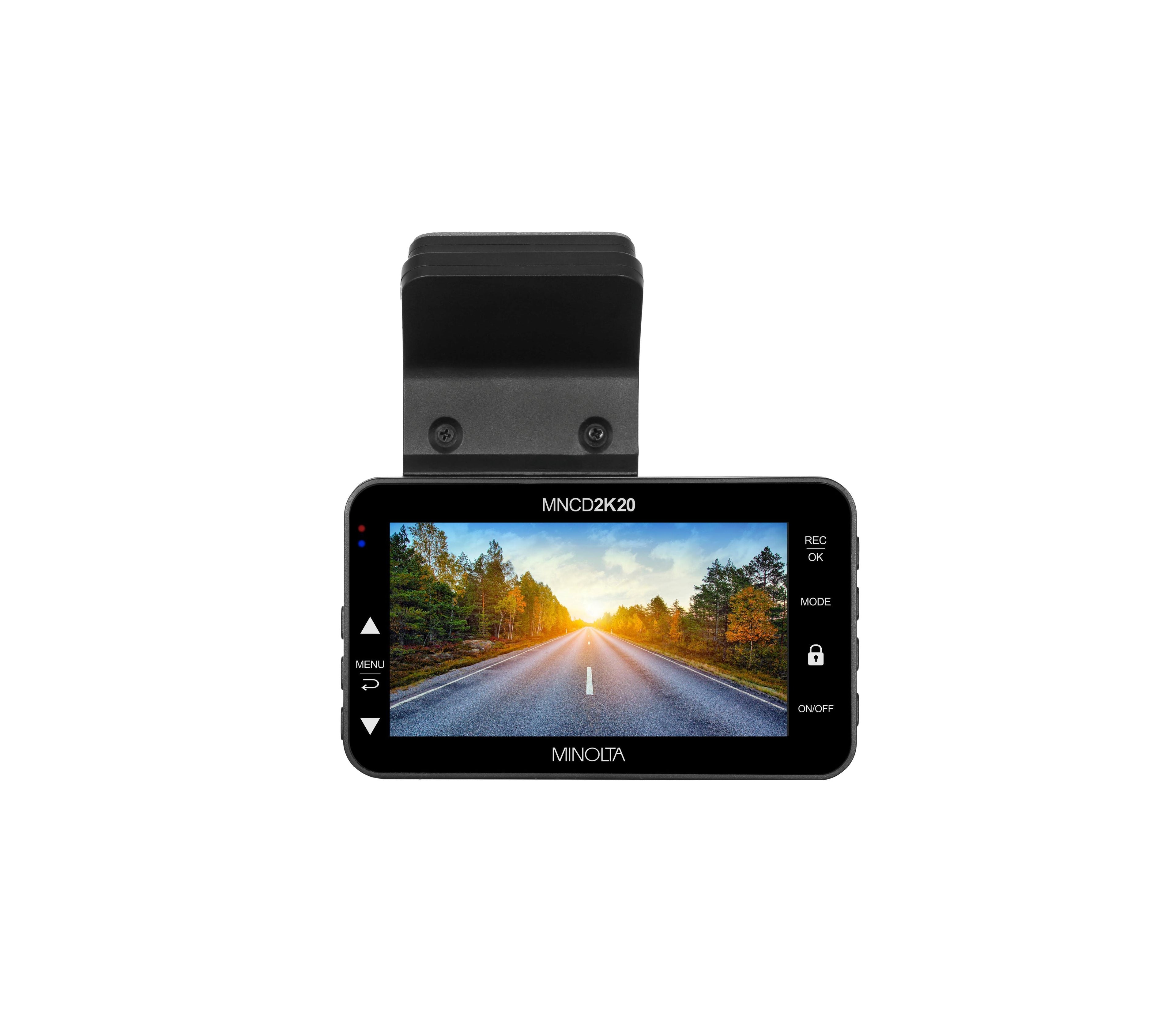 MINOLTA MNCD2K20 2.5K Quad HD Car Camcorder w/3.0" LCD Monitor & ADAS