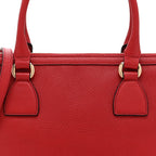 Dollar Calfskin GG Charm Satchel Red