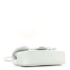 Shiny Caviar Mini Preppy Coco Shoulder Bag Light Blue