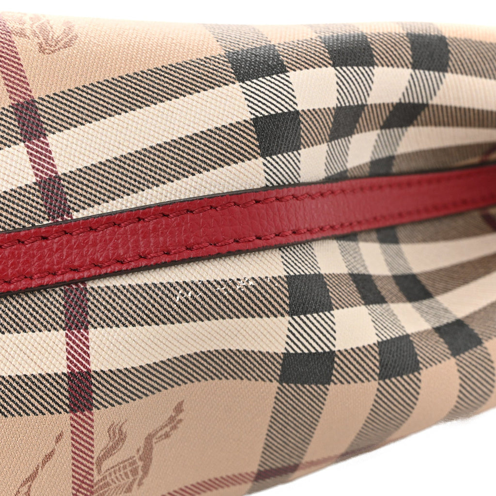 Haymarket Check Colours Small Lorne Bucket Crossbody Poppy Red