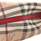Haymarket Check Colours Small Lorne Bucket Crossbody Poppy Red