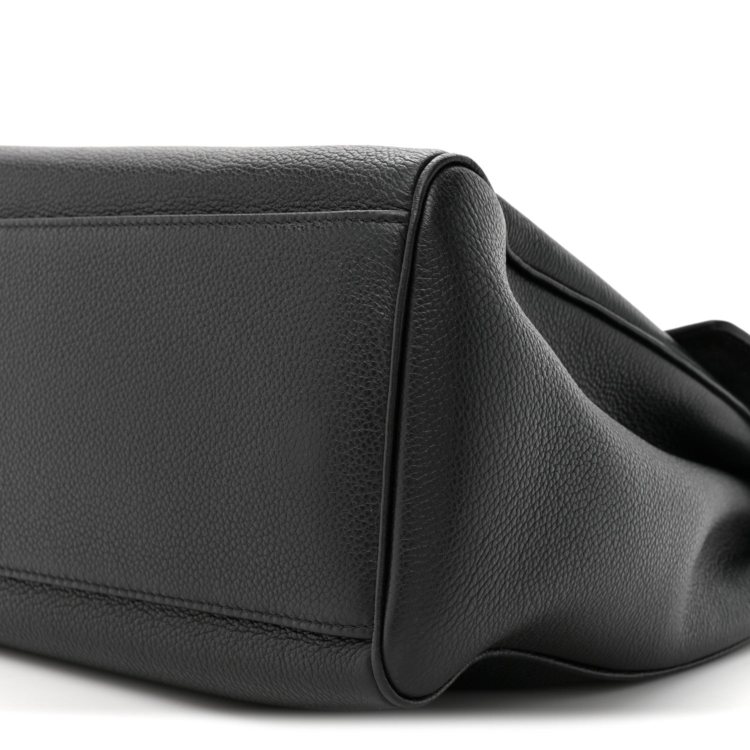 Supple Grained Calfskin Medium Soft 16 Bag Black
